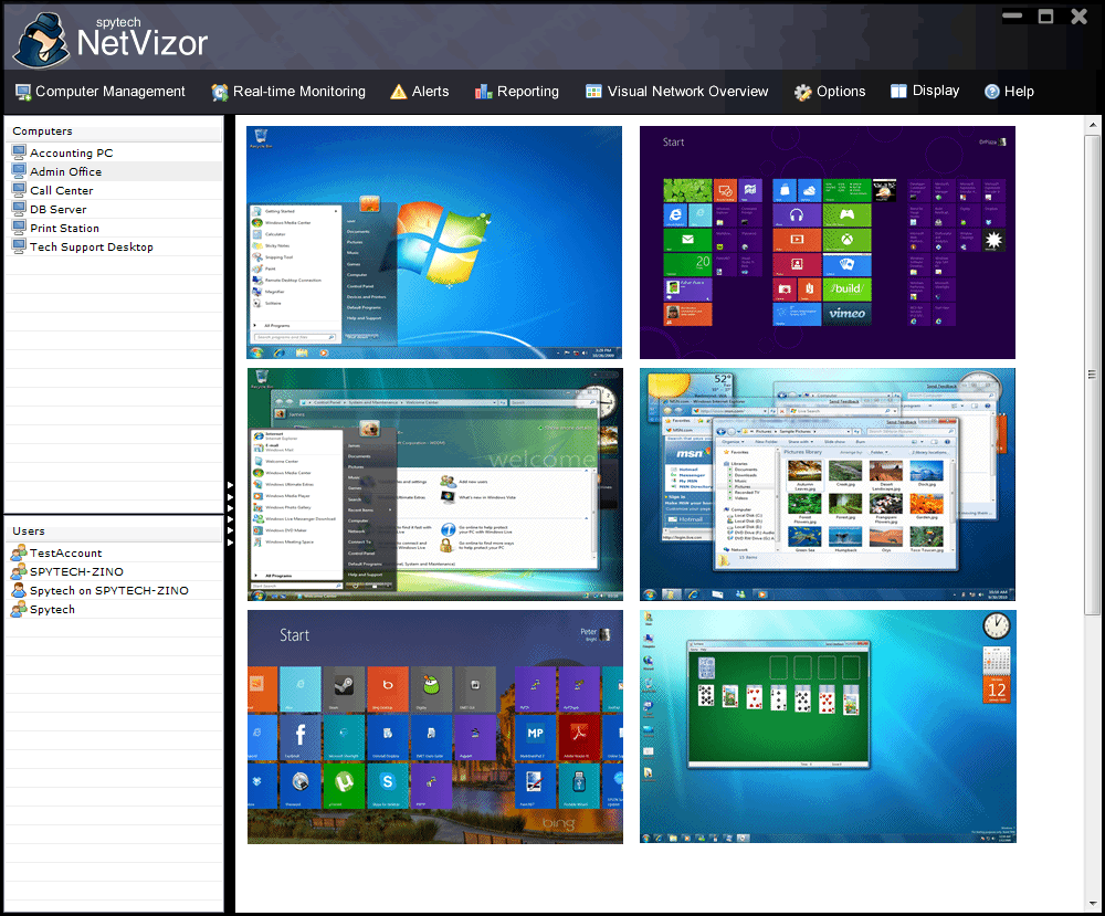 Screenshot of NetVizor